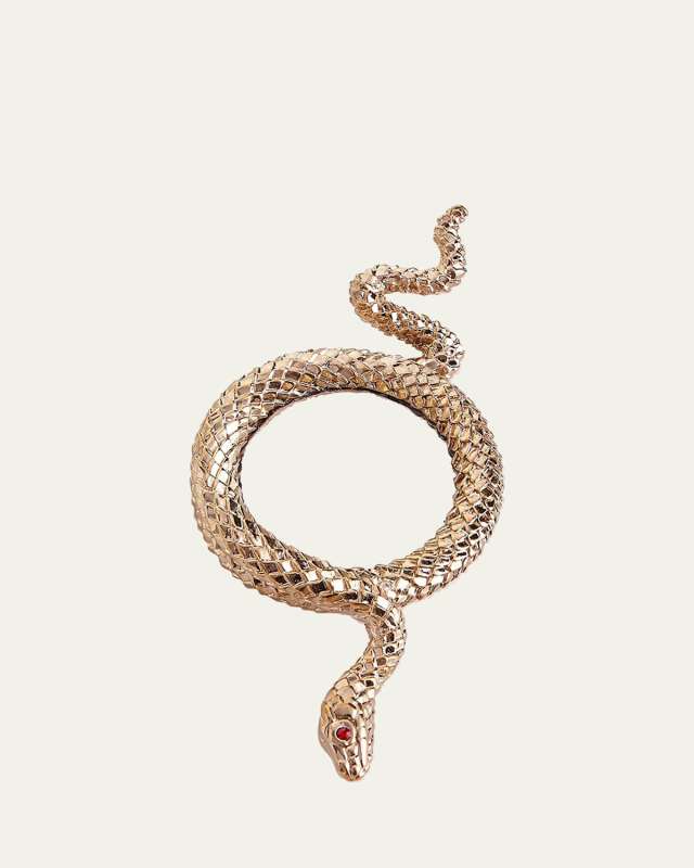 Snake Small Gold-Plated Magnifying Glass